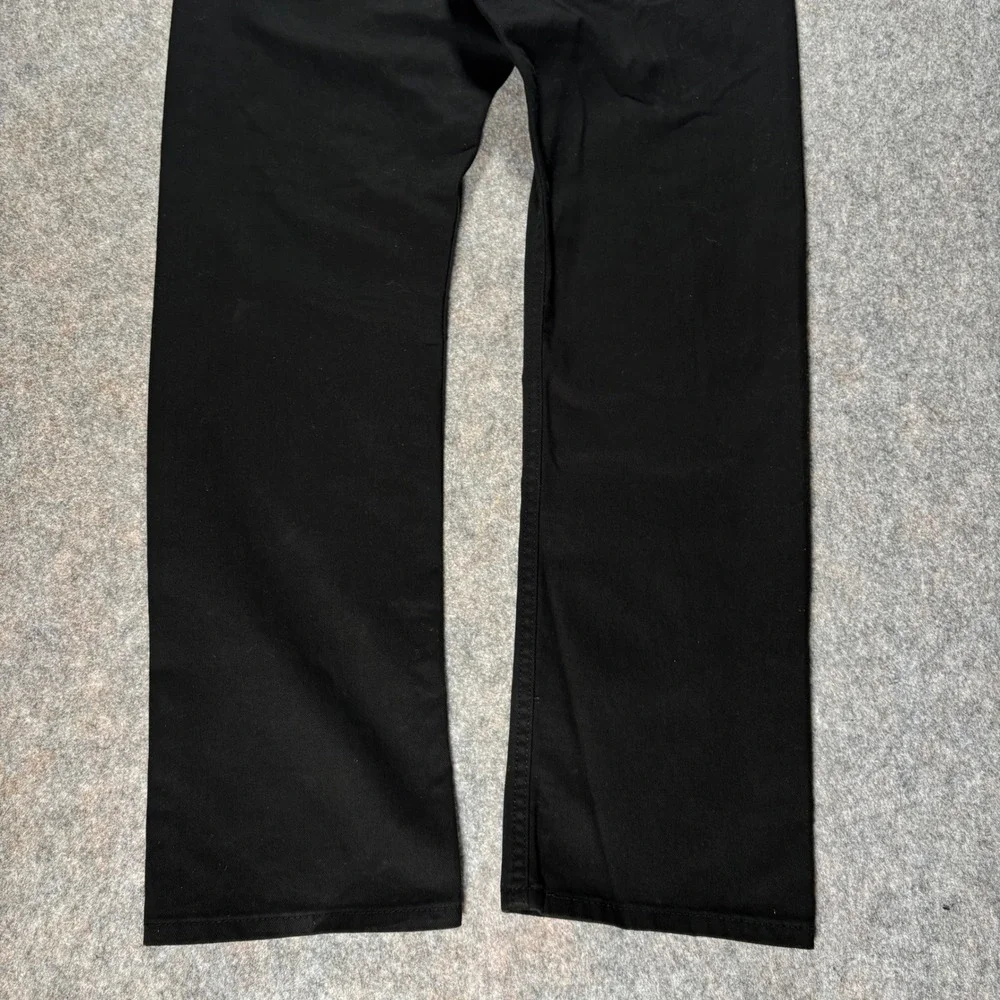 Levis‎ 513 Slim Straight Black Denim Jeans Mens W36 L32 (38x31) Stretch Classic
